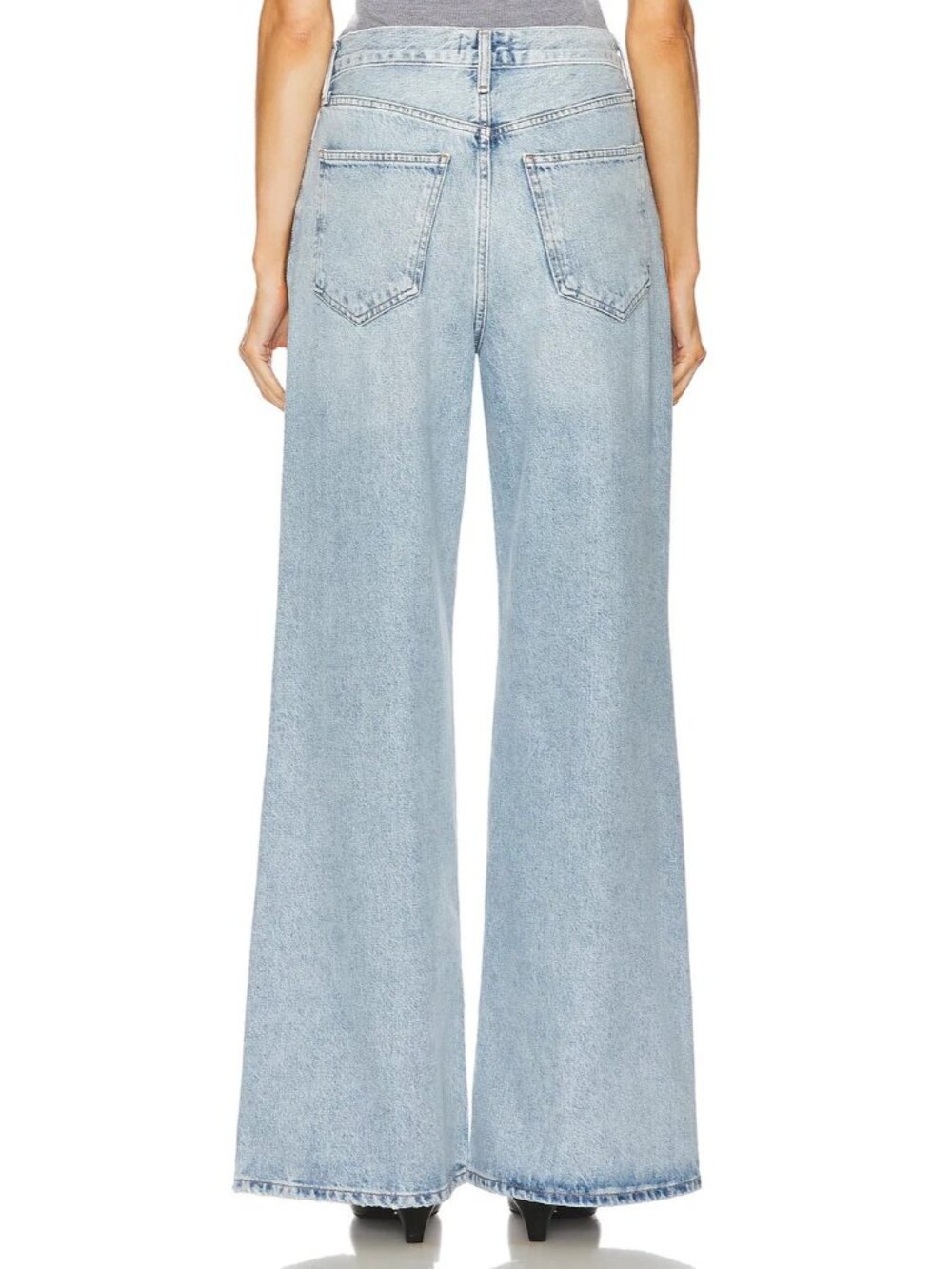 NWT AGOLDE Dame in Conflict High Rise Wide Leg No Cuff Rigid Jeans 26 - Picture 3 of 13